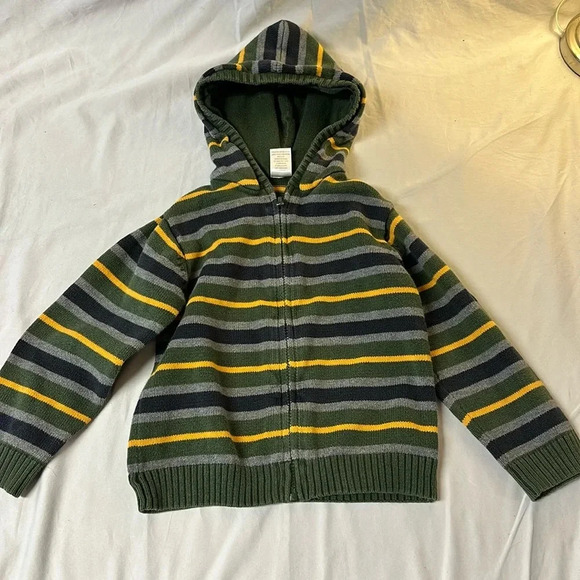 Gymboree - knit hooded cardigan sweater. Size 3T - Picture 1 of 3